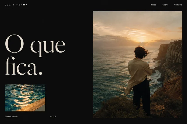 Conceito visual — Luz / Forma