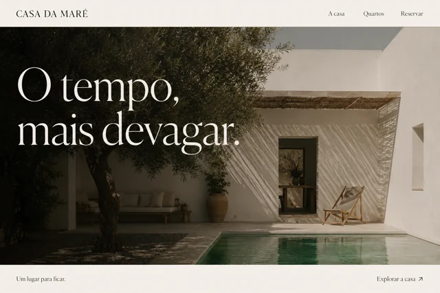 Conceito visual — Casa da Maré
